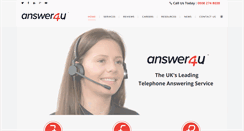 Desktop Screenshot of answer-4u.com